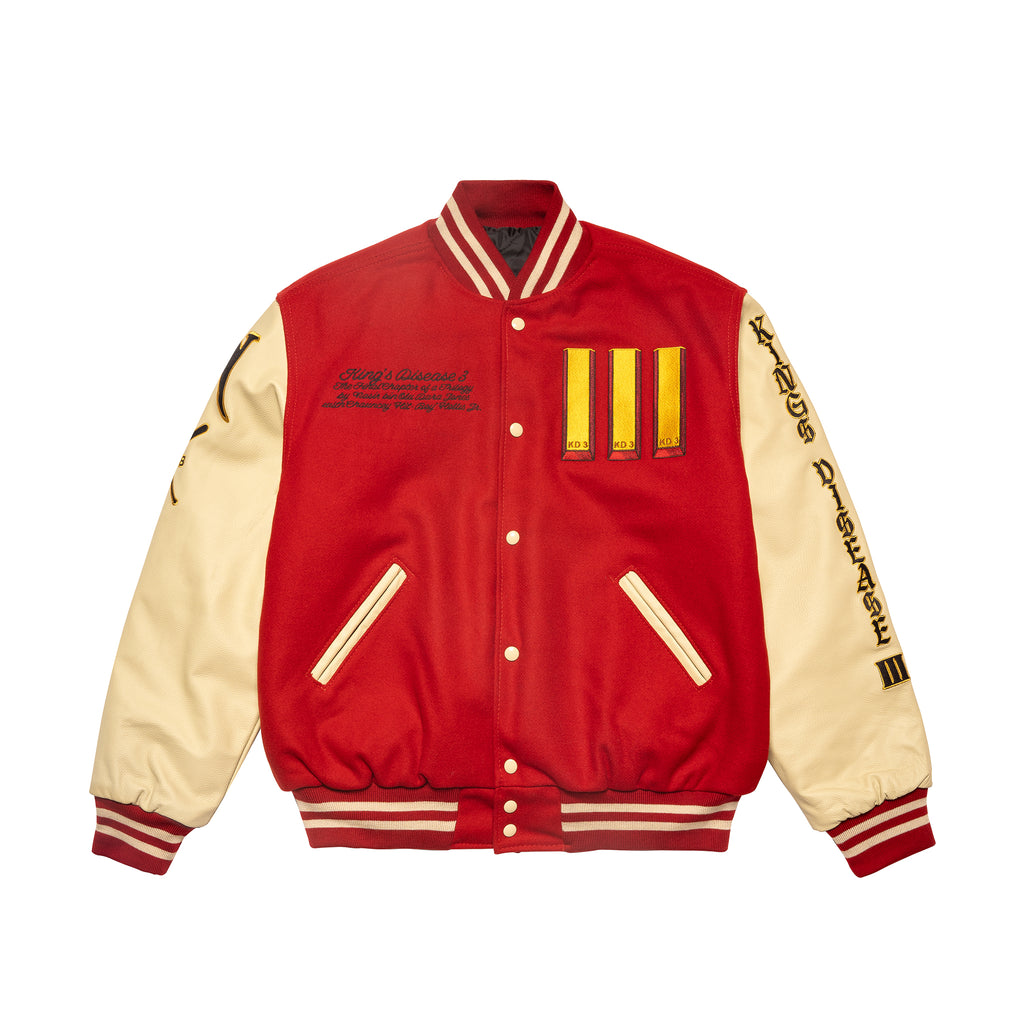 Exclusive: Nas KDIII Letterman Jacket (Genuine Leather Wool)