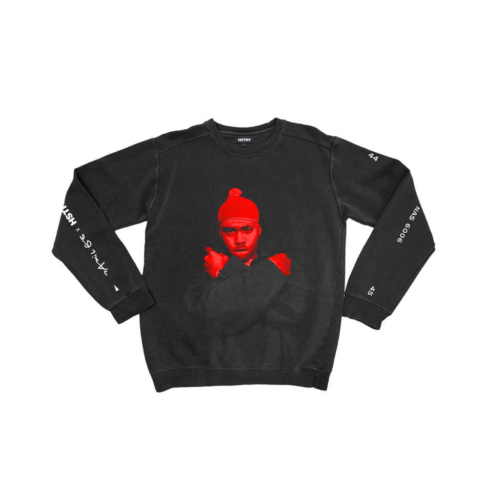 HSTRY x JAMIL GS, Hip Hop 50 / Nas Sweatshirt (Black)