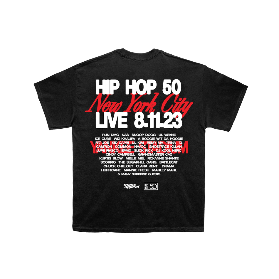 HH50: Live Line Up V1 Black T-Shirt