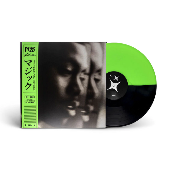 Nas “Magic” Green/Black "Half & Half" Color Vinyl LP