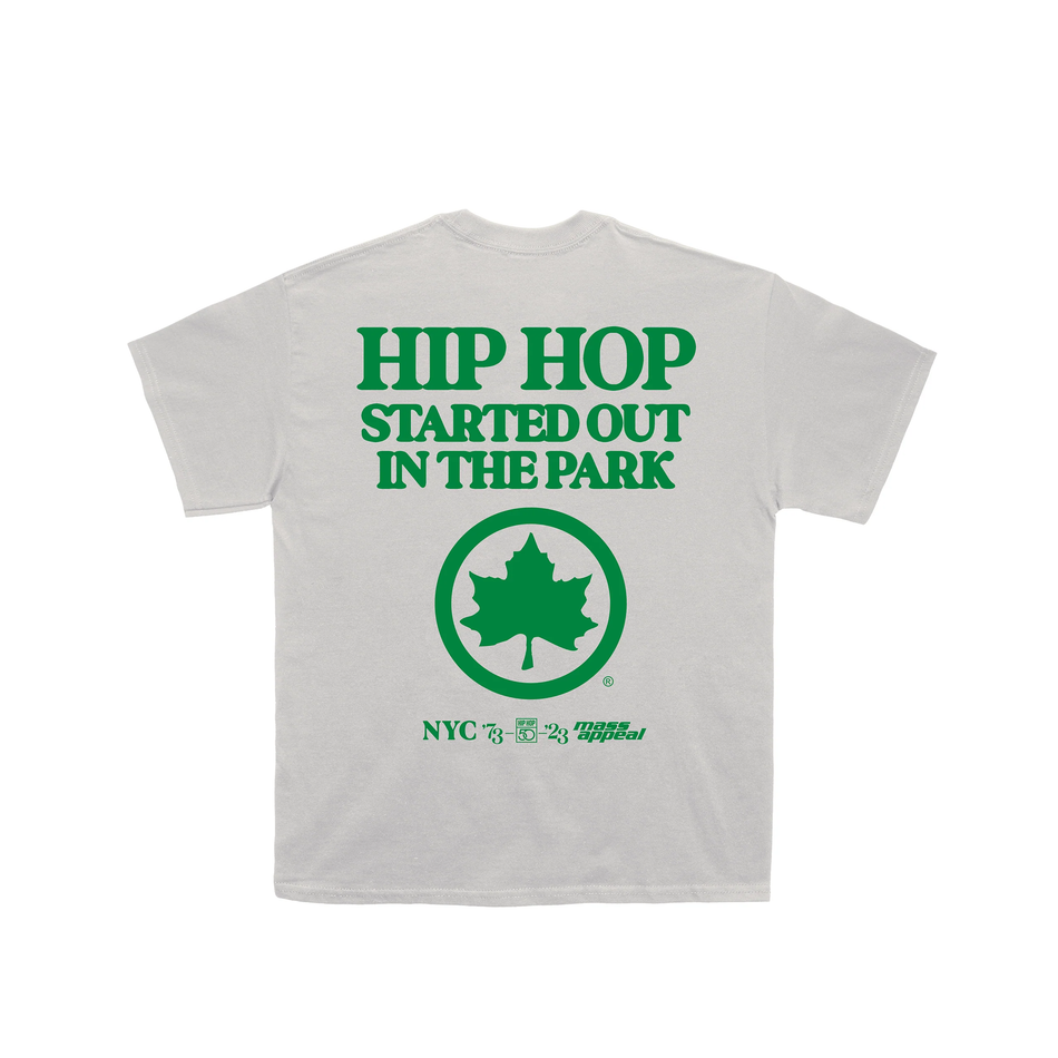 HH50: Hip Hop 50 x NYC Parks "Started Out in the Park" Park Jams (Cream T-Shirt)