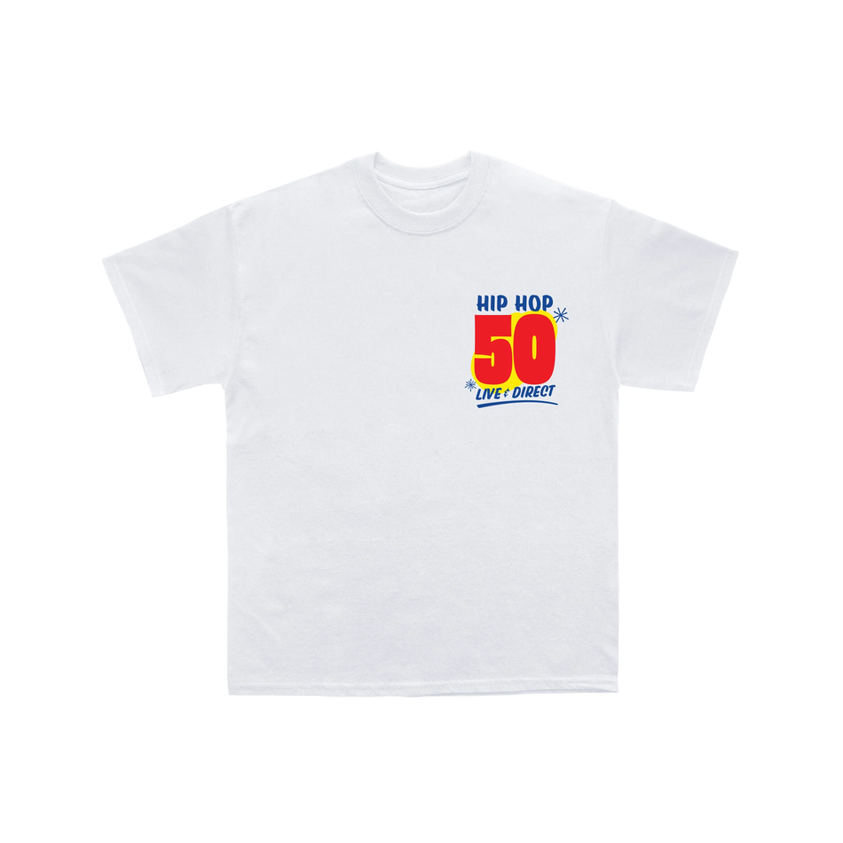 HH50: Live & Direct White T-Shirt