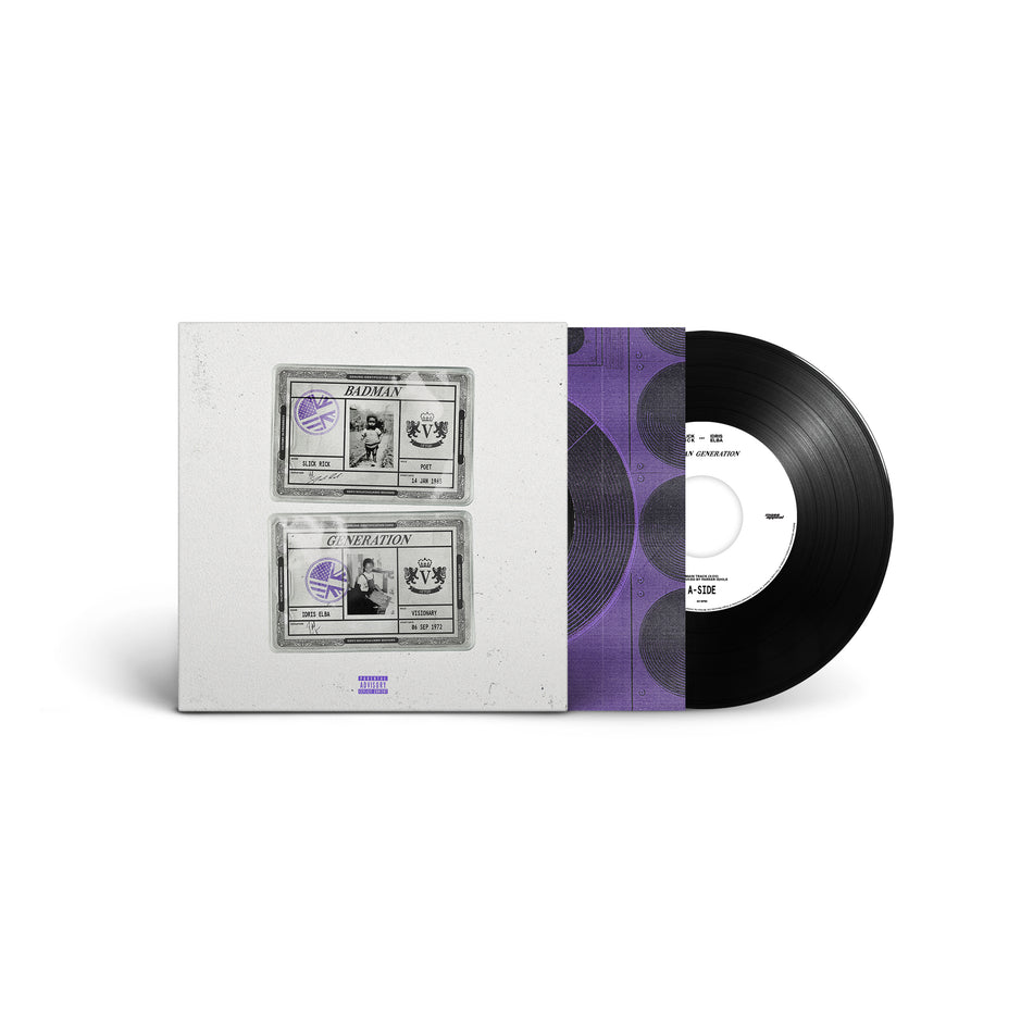 Slick Rick - Badman Generation ft. Idris Elba - 7" Vinyl Single