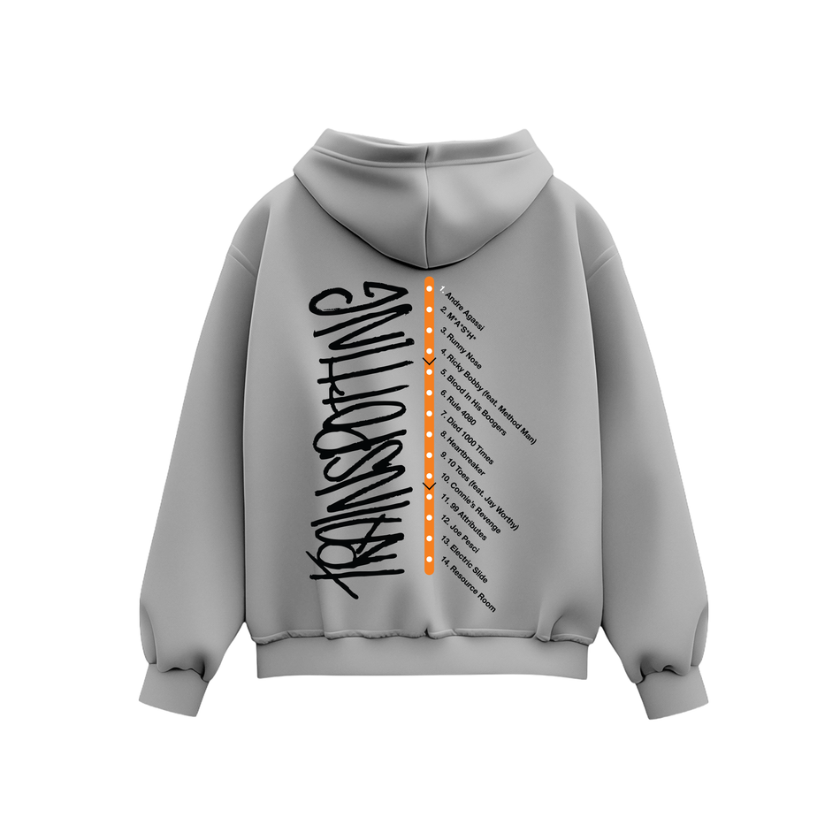 Rome Streetz & Conductor Williams "Trainspotting" Grey Hoodie