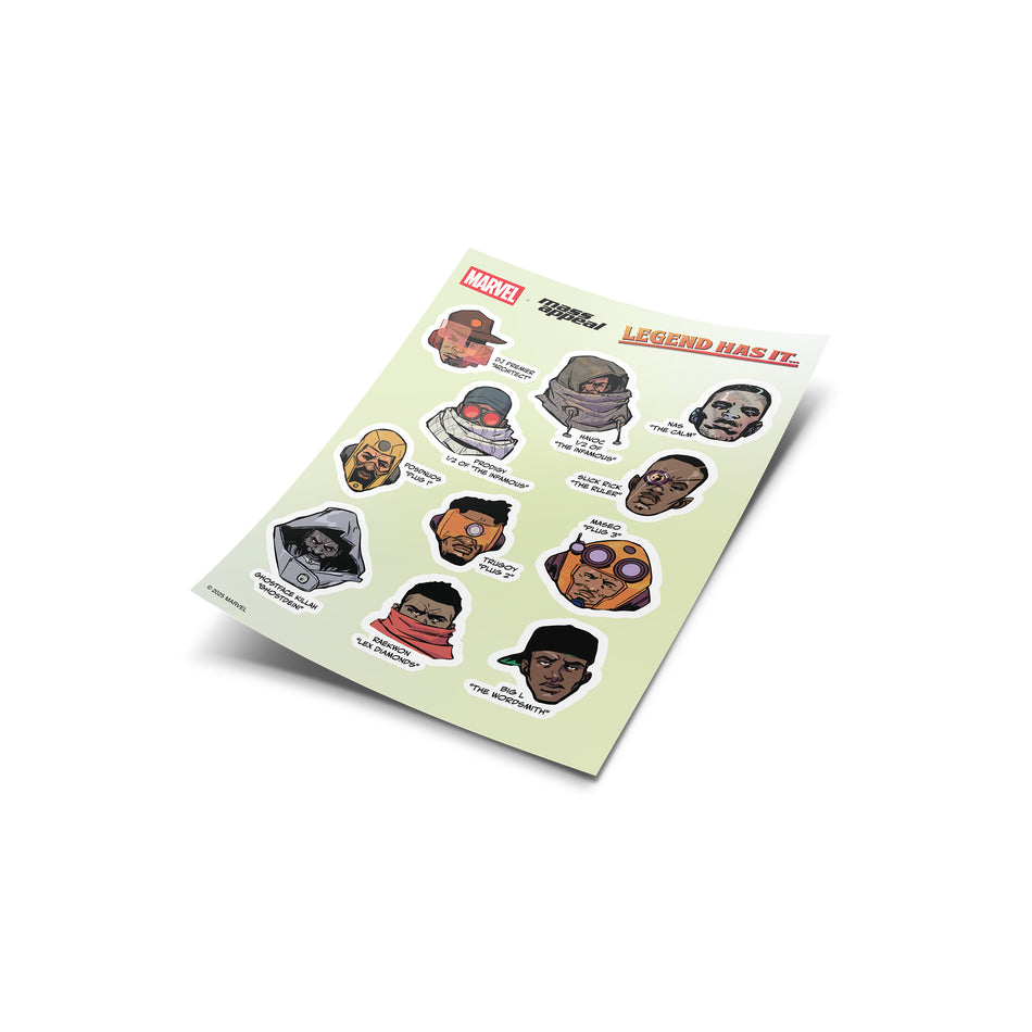 Mass Appeal x Marvel Presents - Legend Has It - Sticker Pack