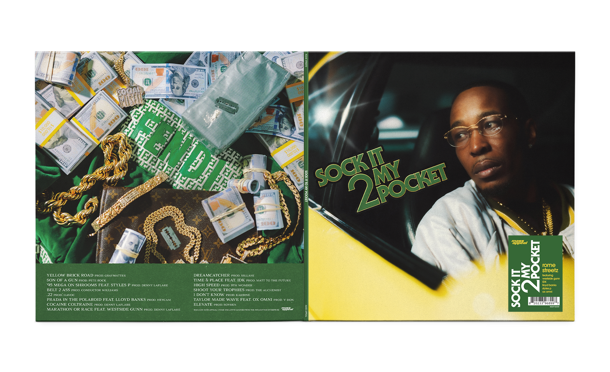 Rome Streetz - Sock It 2 My Pocket - 2 x Vinyl LP (Signed Variant Rome Streetz - Sock It 2 My Pocket - 2 x Vinyl LP (Signed Variant