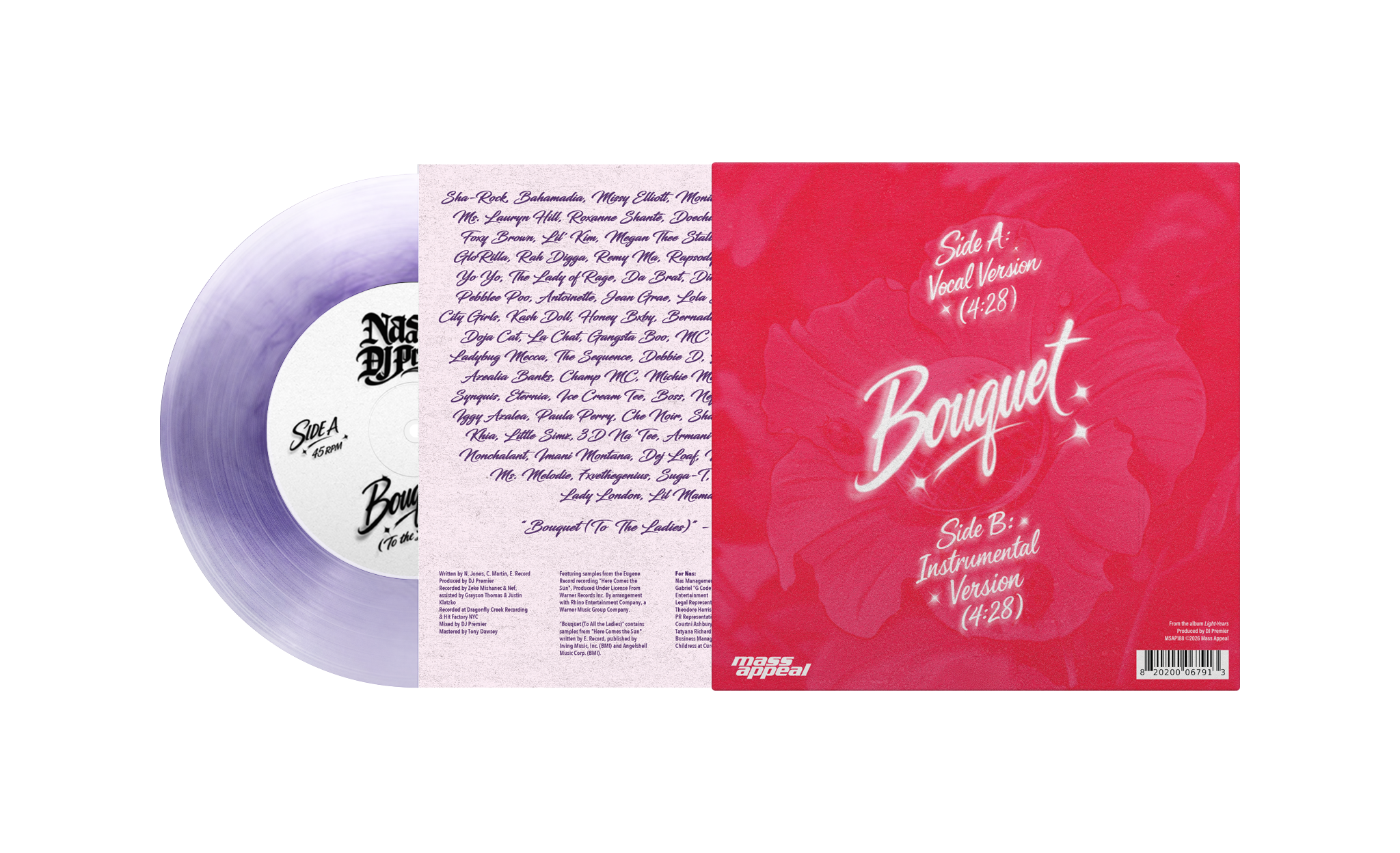 新品 Nas + DJ Premier / Bouquet / 7\