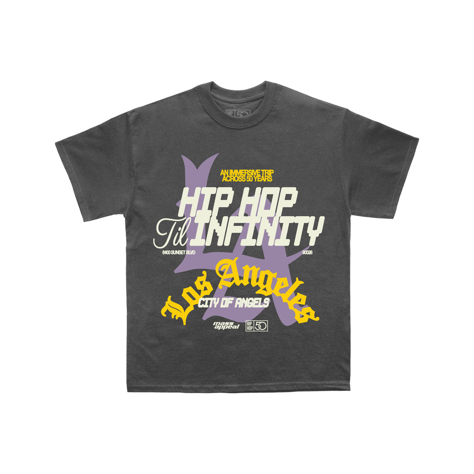 Hip Hop Til Infinity "City of Angels" T-Shirt - Vintage Black