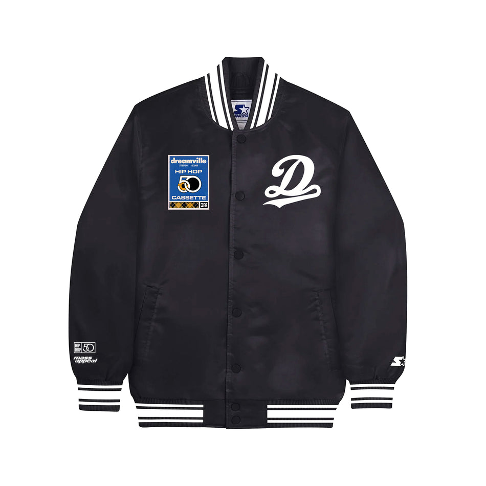 Dreamville x HH50 Starter Retro Satin Jacket - Black