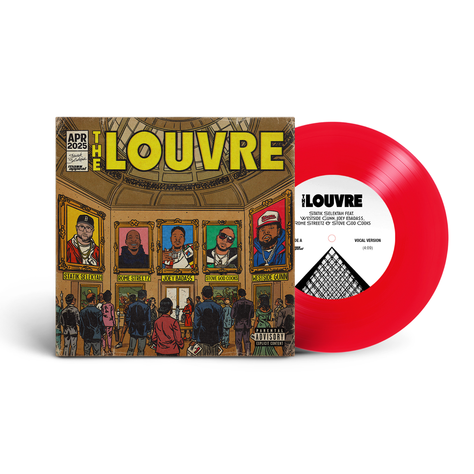 Statik Selektah - The Louvre - 7" Vinyl Single - Standard Red Version