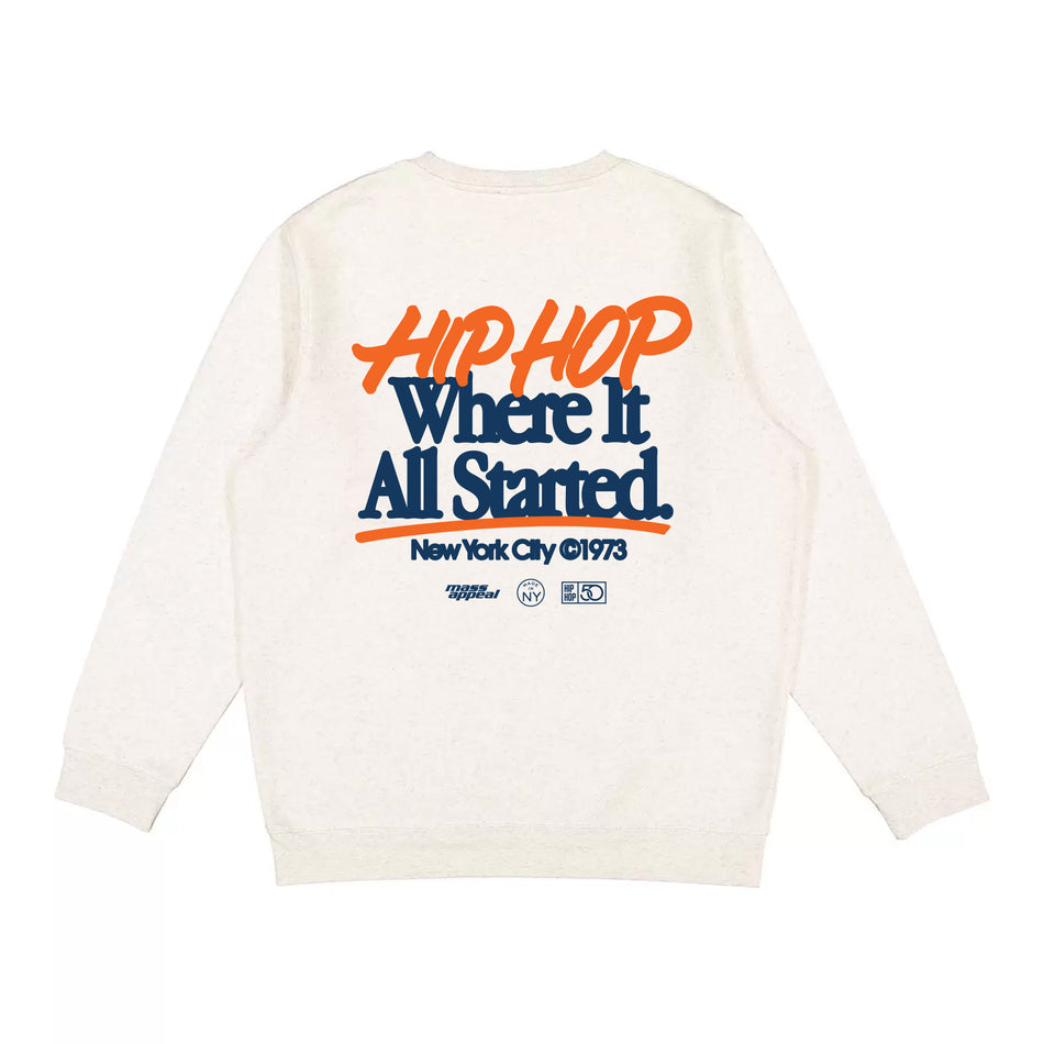 HH50 x NYC "Started" Sweatshirt - Off-White