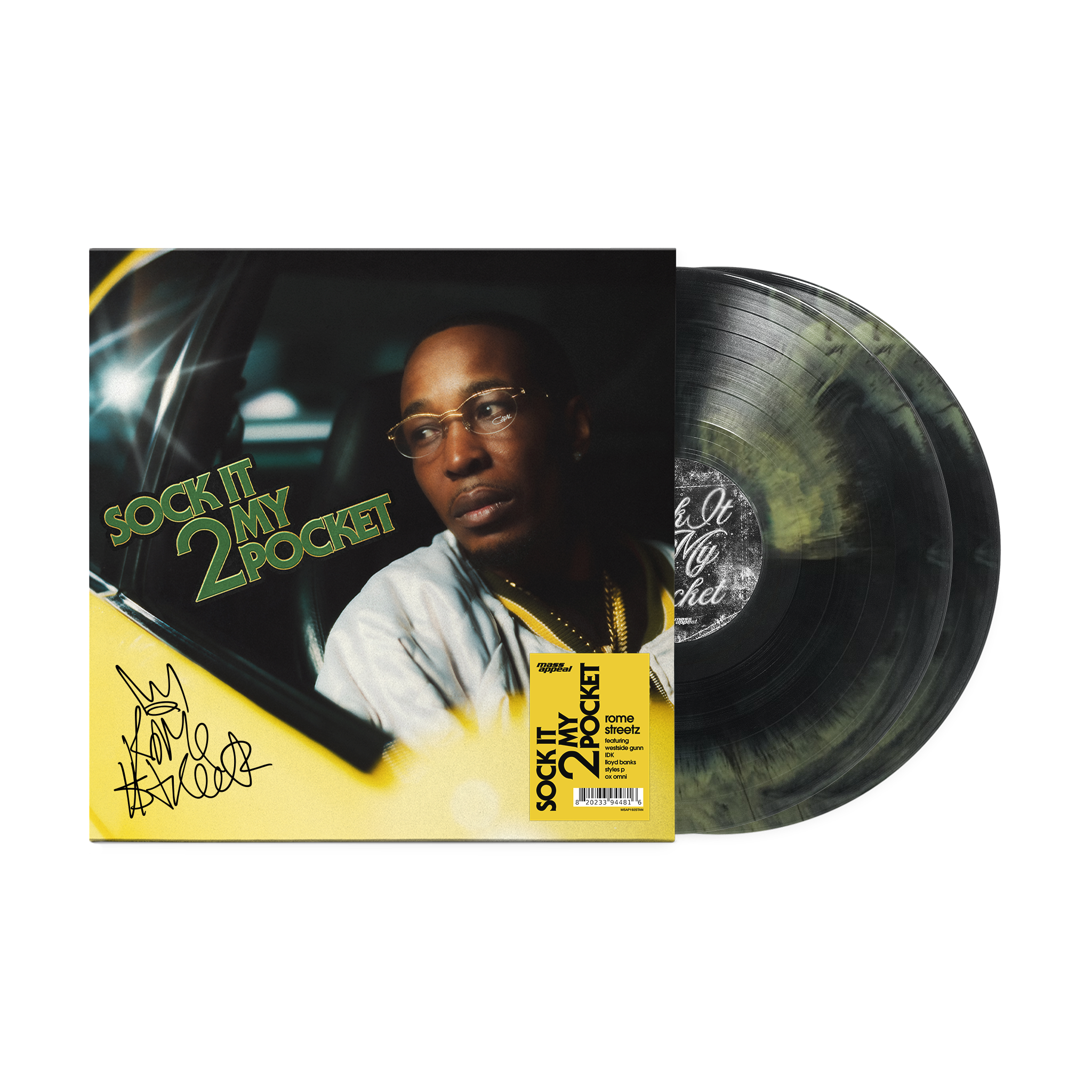 STICKY WHERE'S MY MONEY 12インチレコード Rome Streetz - Sock It 2 My Pocket 2x Vinyl LP (Signed Standard