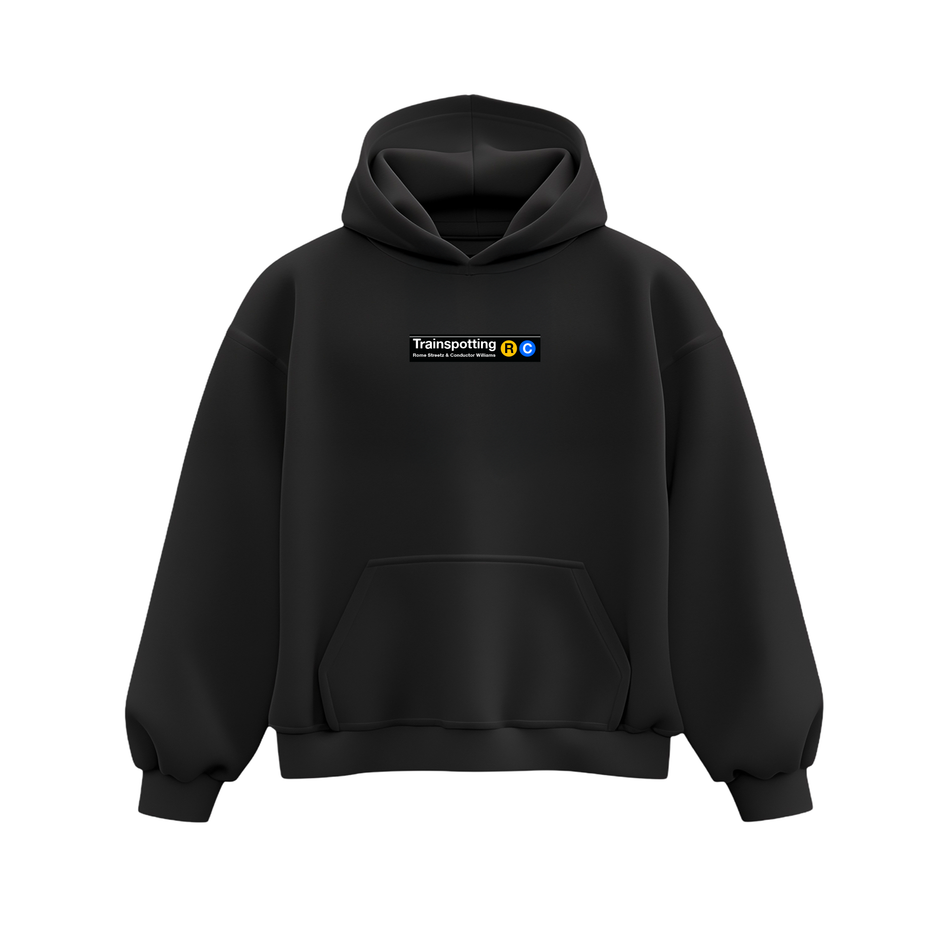 Rome Streetz & Conductor Williams "Trainspotting" Black Hoodie