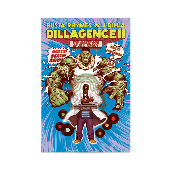 Busta Rhymes + J. Dilla - The Incredible Hulk #1 (Dillagence II Variant Cover)