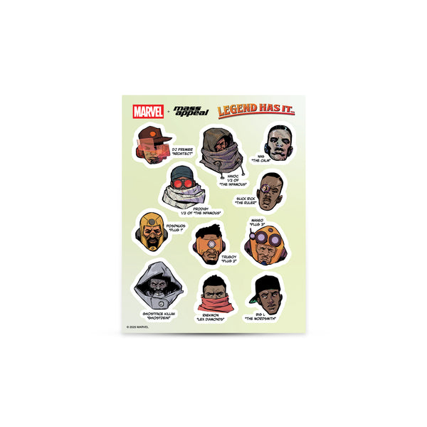 Mass Appeal x Marvel Presents - Legend Has It - Sticker Pack