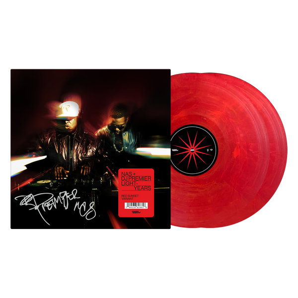 Nas & DJ Premier - Light-Years - 2xLP Vinyl - Limited Edition Signed Red Sunset Variant [500 Units]