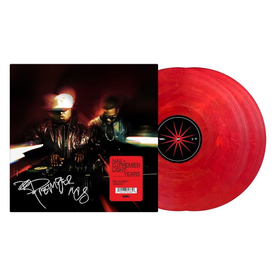Nas & DJ Premier - Light-Years - 2xLP Vinyl - Limited Edition Signed Red Sunset Variant [500 Units]