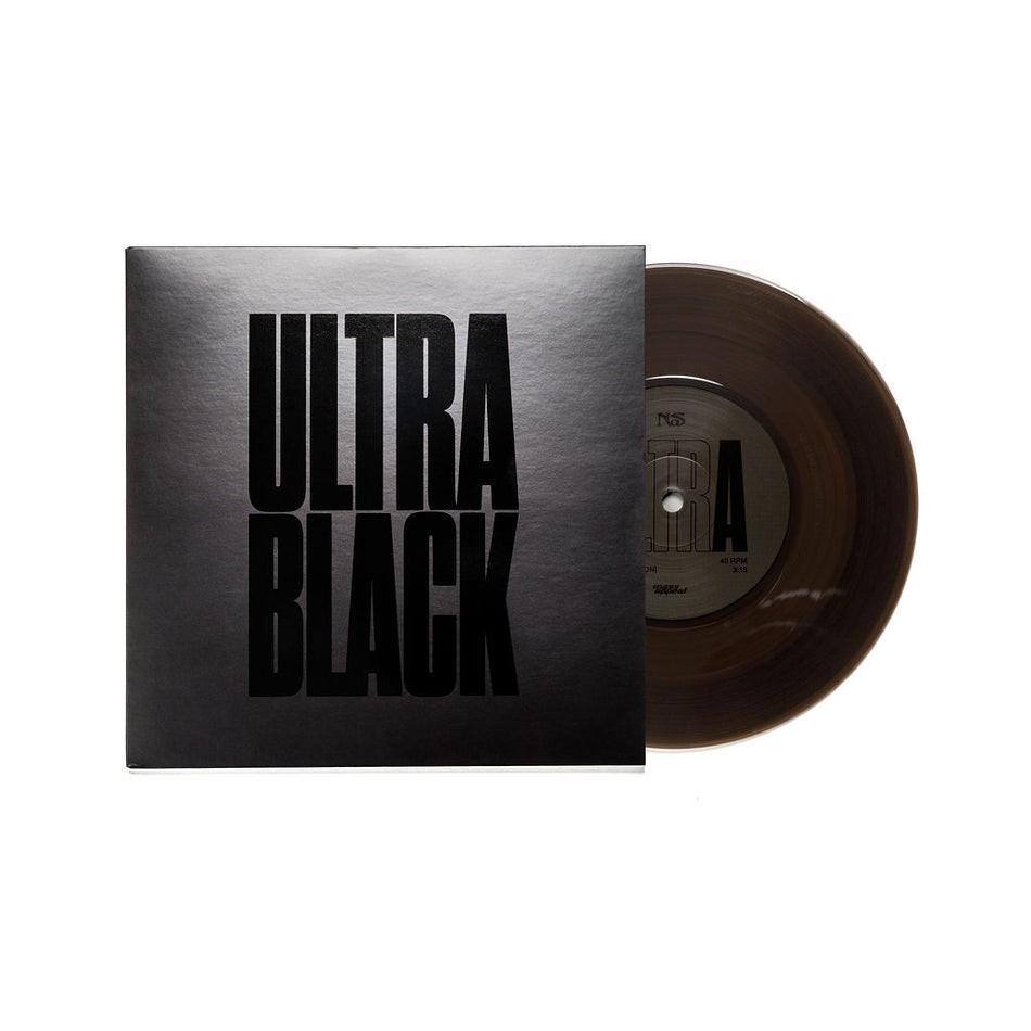 Nas "Ultra Black" 45 RPM 7" Black Ice Color Vinyl Single